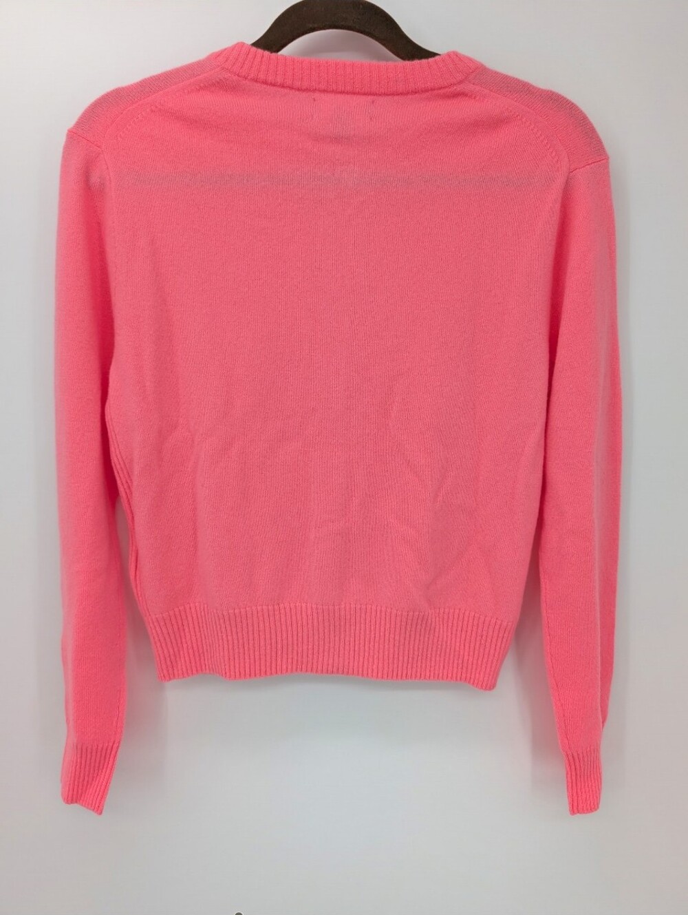 J Crew Perfect cashmere cardigan CP465 Size XS Neon Pink (Watermelon) NWT - Picture 5 of 8